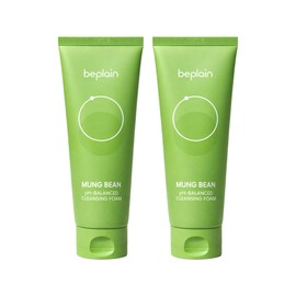 1+1 Be Plain Mung Bean Mildly Acidic Cleansing Foam 100ml 2pcs / 1+1비플레인 녹두 약산성 클렌징폼 100ml 2개