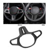 Car Steering Wheel Frame Cover Trim Sticker Decoration Carbon Fiber