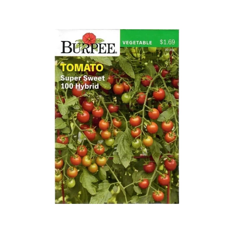 Burpee Super Sweet 100 Hybrid Tomato Vegetable Seed Full Sun