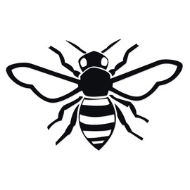 Applicable Pun Honey Bee - Vinyl Decal for Outdoor Use on Cars, ATV, Boats, Windows and More - Black 11 inch