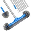 TidyMister Pool Brush Set - 20’’ 2-in-1 Detachable Round Brush