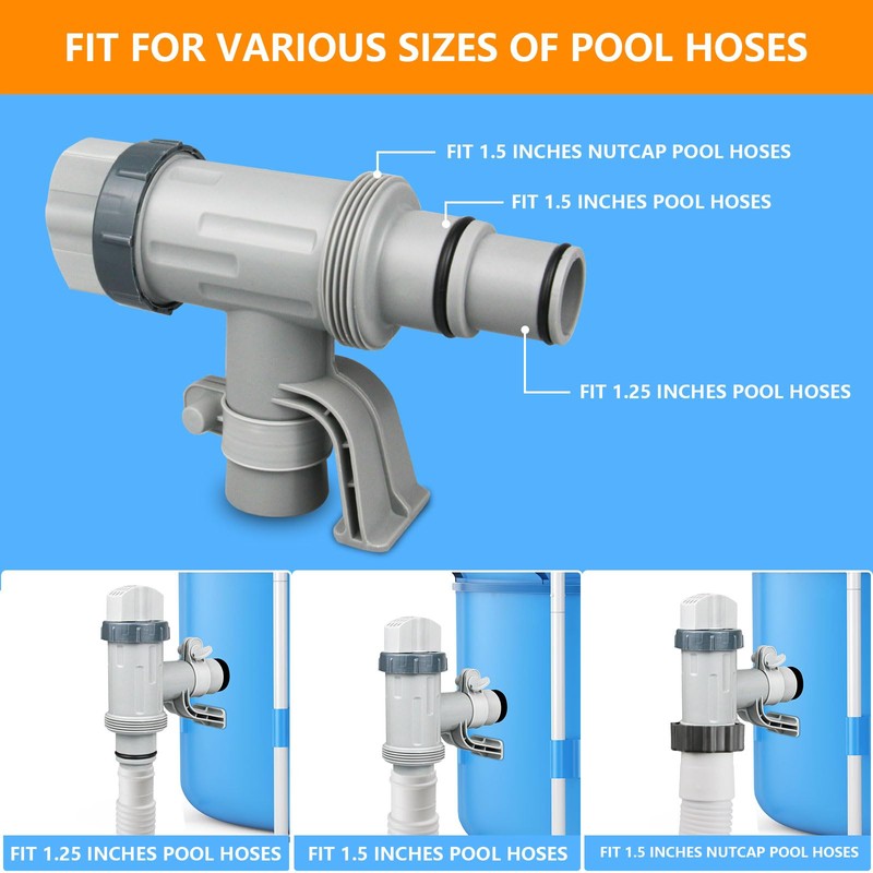 Plunger Valve with Holder for Above Ground Pools - Pool