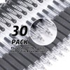Gel Pens, 30 Pack Black Gel Pen Fine Point, Retractable
