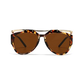 laureles Fashion Oversized Cat Eye Y2k Women Sunglasses Vintage Leopard Gradient Shades UV400 Men Sun Glasses L18 (C2)