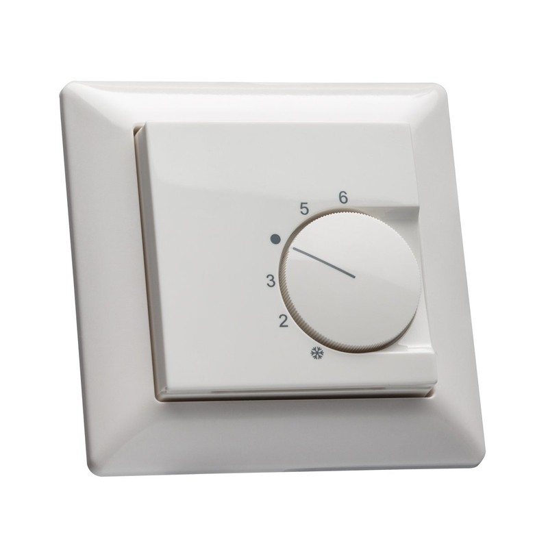 Halmburger Room Thermostat RTR-5510rg Including Jung AS 500 Single Frame