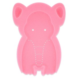 HALLO Soft Infant Bath Sponge Elephant Baby Bath Mat Newborn Comfy Foam Skid-Proof Cushion Odor Free(Pink)