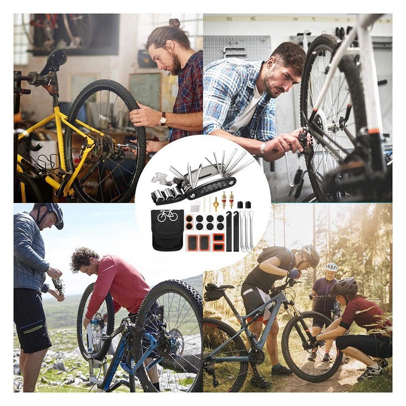 16 in 1 Multifunction Bike Tool Kit - Puncture Repair