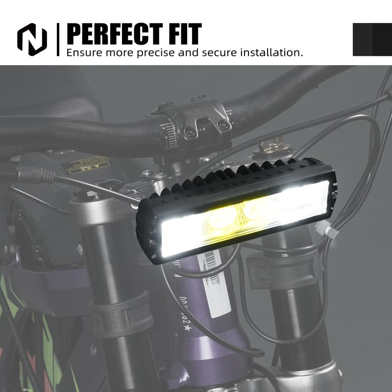 NICECNC Headlight Kit Front Headlamp Bright Lamp Compatible with Sur