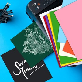 Cartulina de 8.5 x 11 pulgadas, 30 hojas de papel de cartulina de 80 libras/230 g/m², cartulina rosa para impresora, dibujo, etiquetas de regalo, invitaciones, tarjetas, etc. (rosa, 30 hojas)