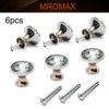 MroMax 6Pcs 30mm Bling Faux Crystal Dresser Door Pull Handle