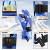 Pnosnesy Cold Weather Mittens,Ski Gloves,Winter Snow Waterproof Touchscreen Gloves, Cold