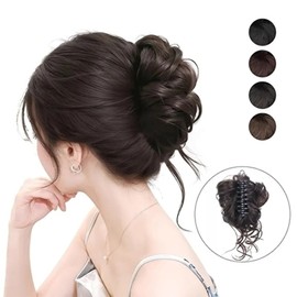 Poop hair band wig pin hairband donut ring fixing pin piece (KYR-WFH6OHE) light brown / 똥머리 밴드 가발 집게핀 머리끈 도넛링 고정핀 피스 (KYR-WFH6OHE) 라이트 브라운