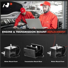 A-Premium 3PCS Engine Motor Mount and Transmission Mount Set Compatible with Nissan Pickup 1995-1997, D21 1986-1994, 2.4L, RWD, Replace# 1132009G00, 1121018G01