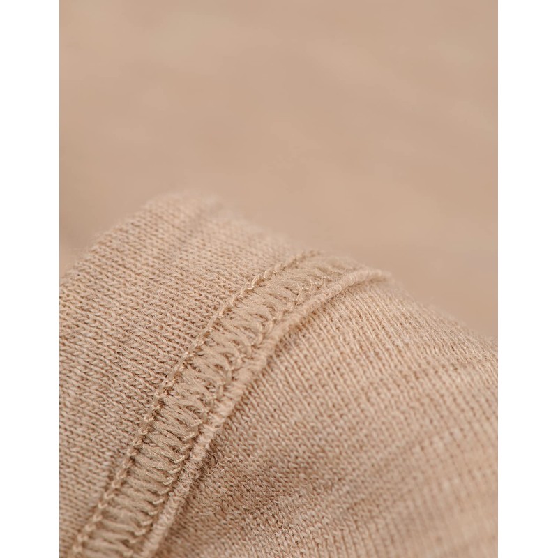 DILLING Women's Merino Wool Tight Shorts - Thermal Undershorts Beige