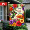 Hummingbird Garden Flags Flower Garden Yard Flags 12X18 Double Sided