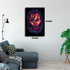 HUANNY Diamond Painting Horror Movie Diamond Art Chucky, 5D Full Drill Cross Stitch Embroidery Kits