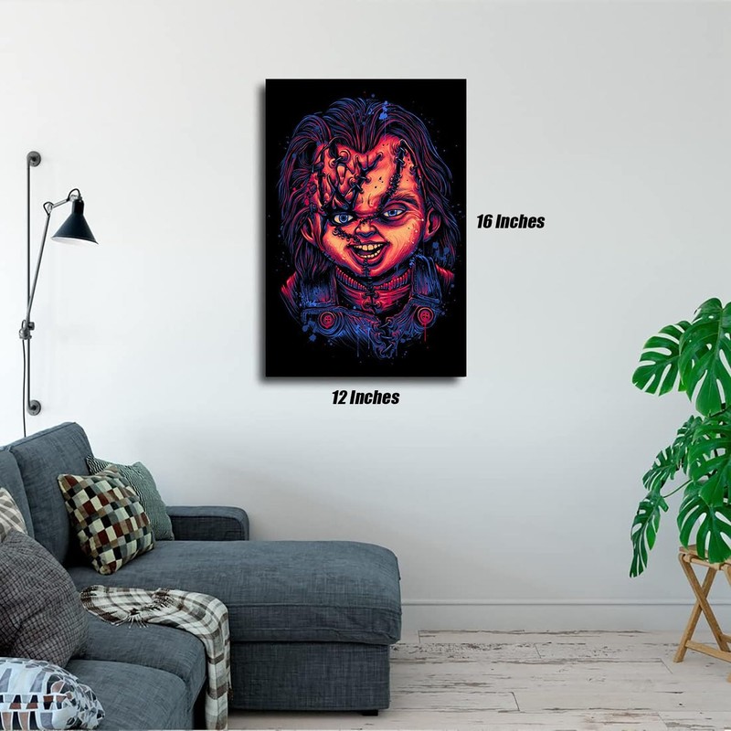 HUANNY Diamond Painting Horror Movie Diamond Art Chucky, 5D Full