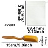 200 Pcs Disposable Tea Filter Bags, 6.94x9.05cm Drawstring Seal Filter