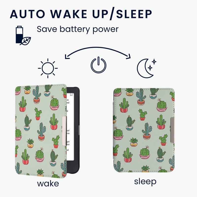 kwmobile Flip Case Compatible with Tolino Shine 3 Case -