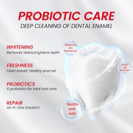 MSDRWIKEY SP-6 Toothpaste, Cooling Fresh Breath, and 7-Pro Whitening Toothpaste Bundle | 6 Probiotics for Oral Health, Fluoride-Free, Safe for Enamel, Deep Whitening & Freshness