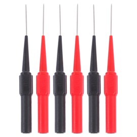 TEHAUX 6pcs Needle Test Probes, 0.7mm Test Probe Pin Universal Back Probe Pin Multimeter Probes Multimeter Testing Lead Insulation Wire Piercing Probes for Multimeter Test Leads