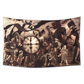 LCFhome My Chemical Romance flag Tapestry (90x150cm,Heavy Duty, Durable 150D Polyester) Brass Grommets Banner For Garage Dorm