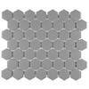 1.5" Dovetail Gray Matte Hexagon Wall Floor Tile (1 Sheets)