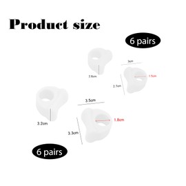 Hinapan 12 Pieces Toe Spreaders for Toe Corrector, Toe Spreader Gel for Overlapping Toes, Toe Spacers Corrects Toes (2 Sizes)