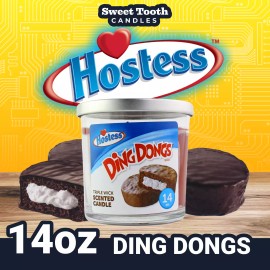 Hostess Ding Dong Scented 14oz Candle - 3 Wick Candy Scent Jar Candle