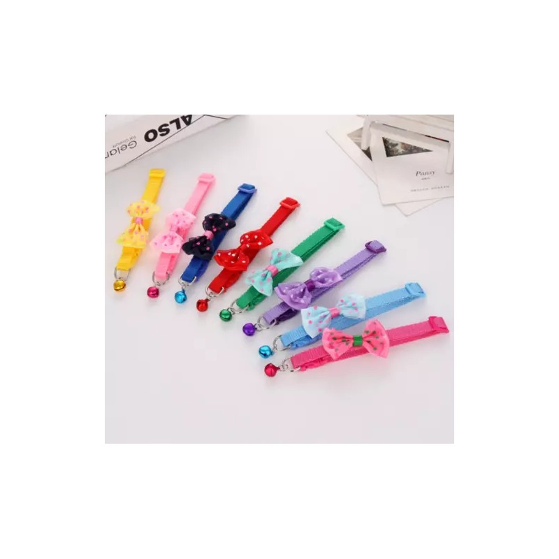 speedway Nylon Cat Cute Collar with Bell bow tie for