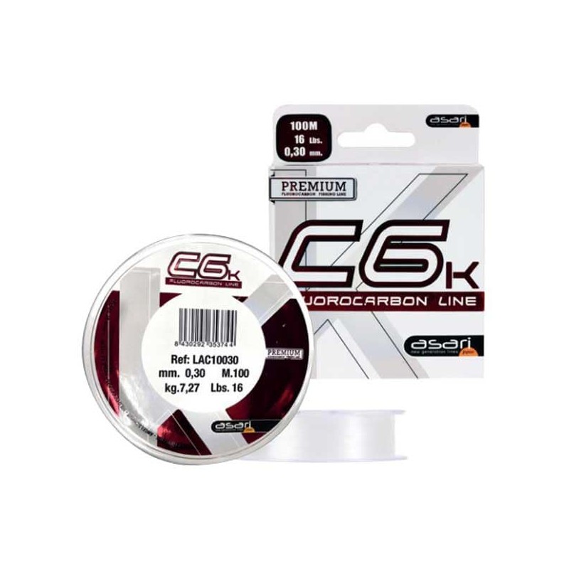 B/100m ASARI C-6K Fluorocarbon 0.26 mm