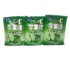 Dakeyi Hard Candy 12.3oz (350g) (Green Apple, 3 Pack)