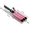 Alure Three Barrel Curling Iron Wand with LCD Temperature Display