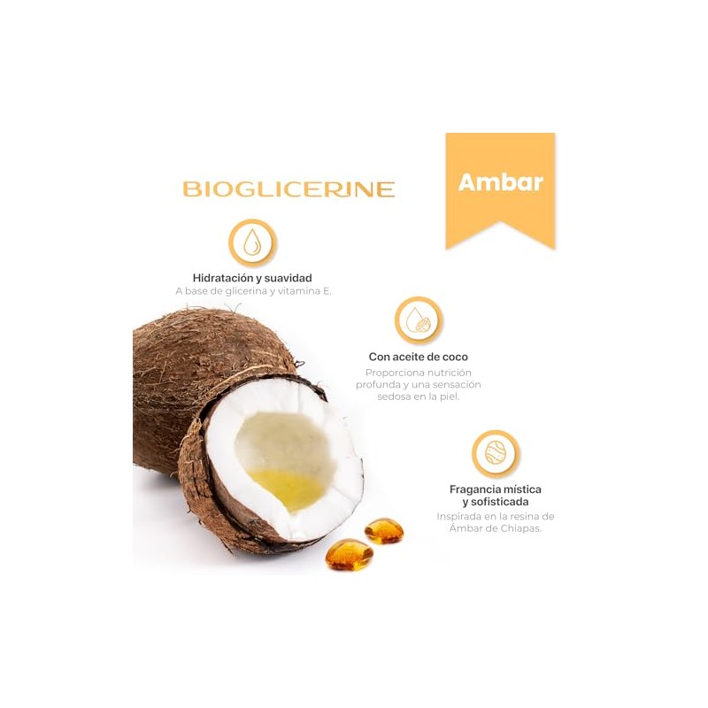 Set de jabones BIOGLICERINE ÁMBAR | 2 Pack | Jabón
