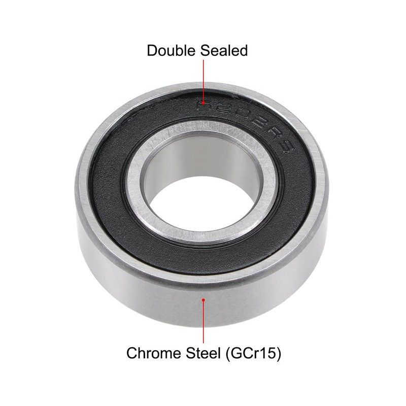 sourcing map ABEC-3 Lager, 6202-2RS (1 Pack) Kugellager