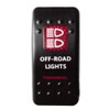 Mintice™ 12 V Car Red LED Light Illuminated Rocker Switch