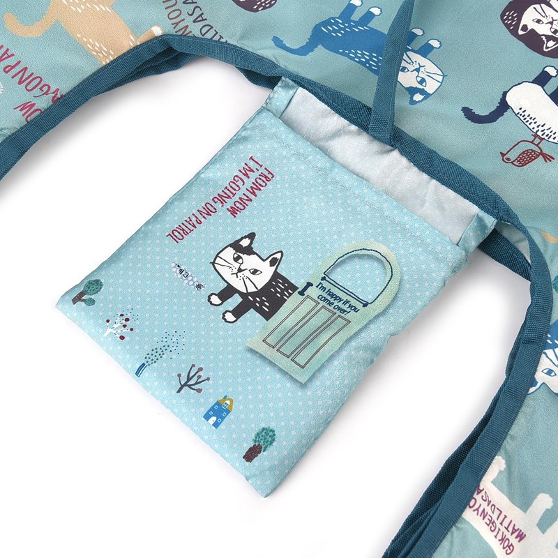 KUSUGURU Eco Bag with Carabiner, green