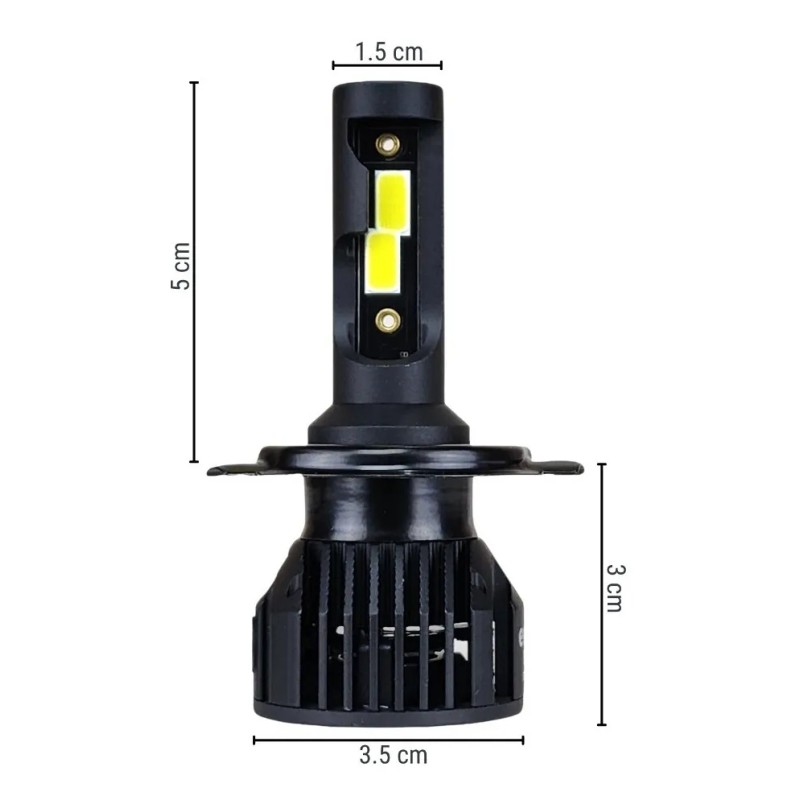 Focos Led Para Auto Kit 11,000lm Faros Luces Carro Luz