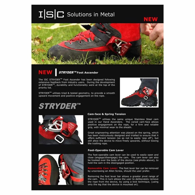 ISC Strider Foot Ascender Left Leg Tree Care Arborist Tree