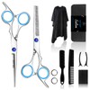 Sirabe 11 PCS Hair Cutting Thinning Scissors Set, Sapphire Professional
