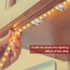 TYMXGHF transparent Strip Light Clips,Self Adhesive with Screws Mounting Holder,20Pcs