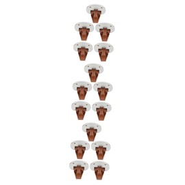 Operitacx 15 Sätze Schubladen -Folie -Kit Schubladenschieber seitliche Schubladenführungen montiert Teile Rutschstopper Austausch der Schubladenführungen der Kommode Aluminiumlegierung Braun