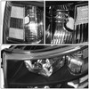 DNA Motoring HL-OH-CSIL07-BK-CL1 Pair of Black Housing Headlights Compatible with