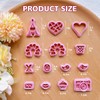 Keoker 24 Shapes Polymer Clay Cutters Valentines Day, Valentines Polymer