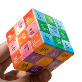 Puzzle Cube, Subject Knowledge Magic Square 3rd Order Twisty Puzzle Student Learning Formula Collect Ornaments Cool Colors Puzzle Game Development Toy for Student Teacher