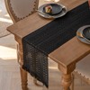 Fecialy Macrame Table Runner Farmhouse Boho Beige Table Runner with