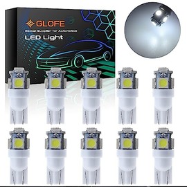 194 bombillas LED de 6000 K, color blanco, 168 T10 2825 5SMD, bombillas LED de repuesto para coche, mapa, puerta, cortesía, placa de matrícula de tablero (10 unidades)