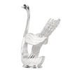 Silver Swan Dinnerware Set Swan Base Holder Teaspoon Cutlery Set