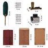 Cieex Quill Pen and Ink Set with Leather Notebook Vintage