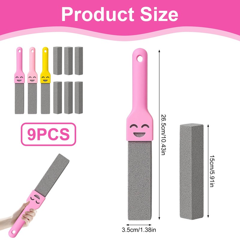 DmDoyy Bimsstein Toilettenreiniger, Bimsstein Toilette, Cleaning Block Wc Mit Griff,